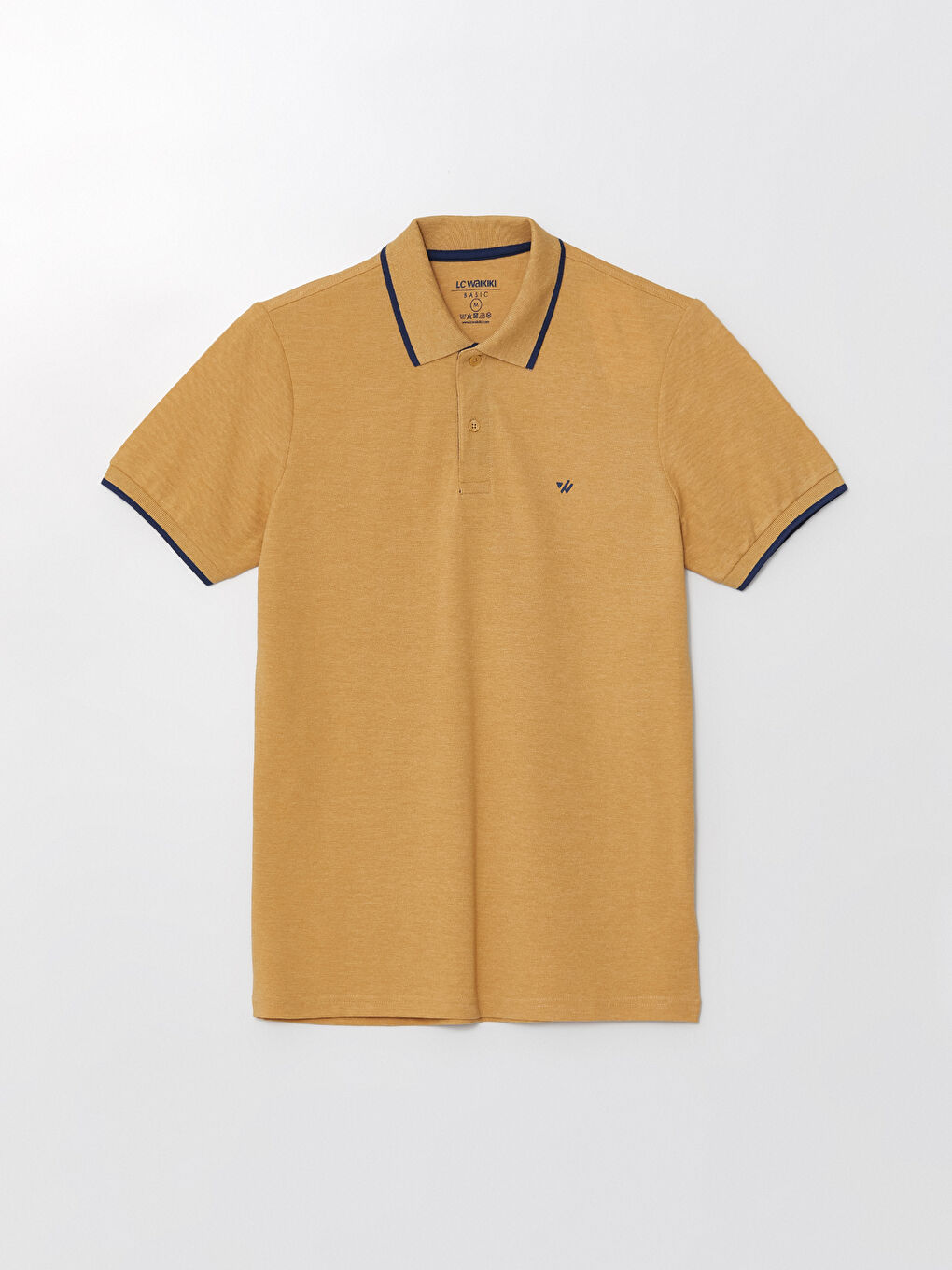 Polo Neck Short Sleeve Pique Men's T-Shirt-5