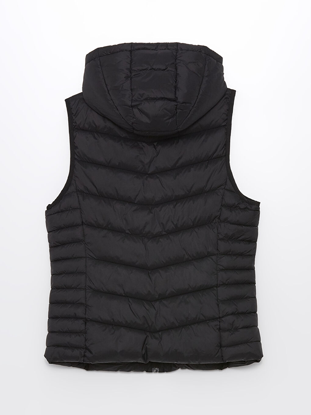 Women's Hooded Plain Puffer Gilet-6