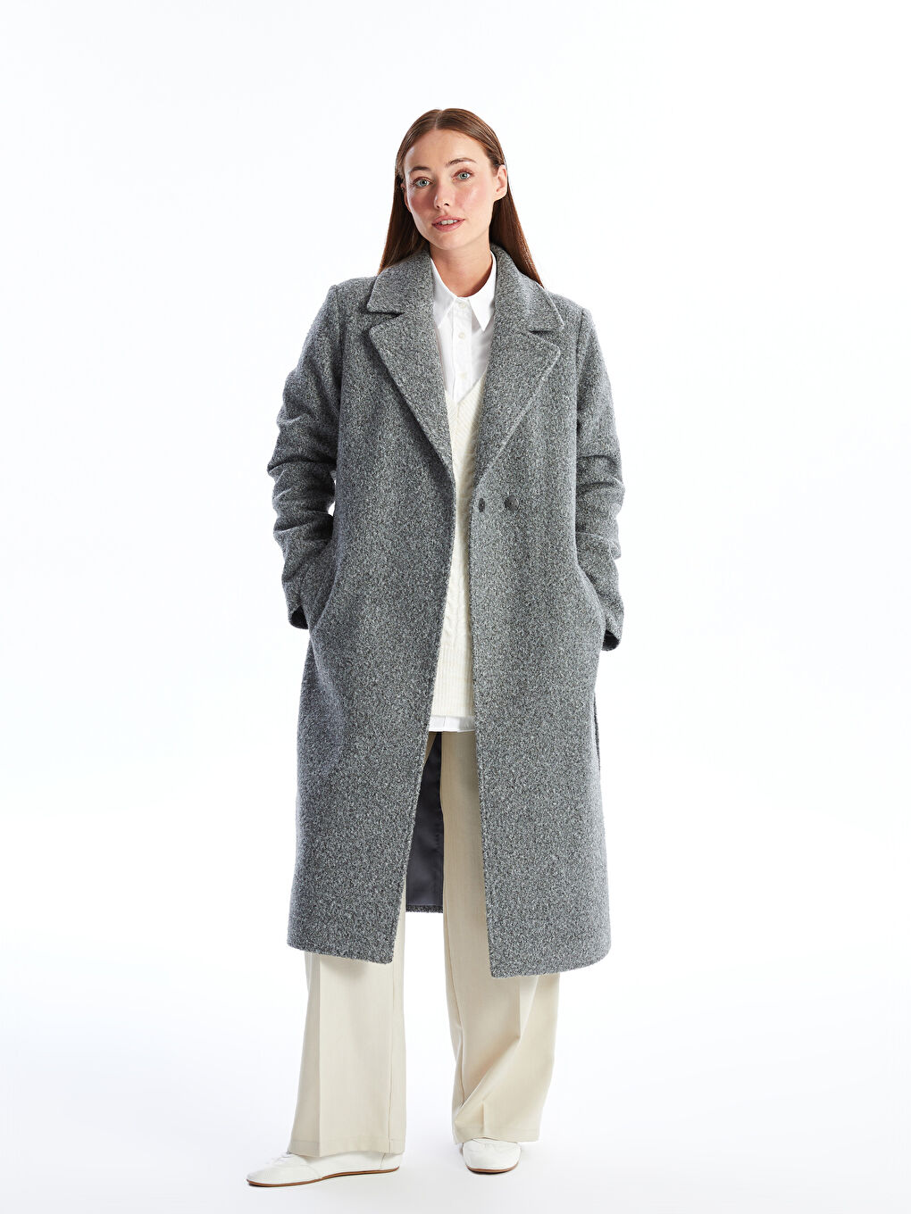 Jackenkragen Damen Cachet Übermantel-1