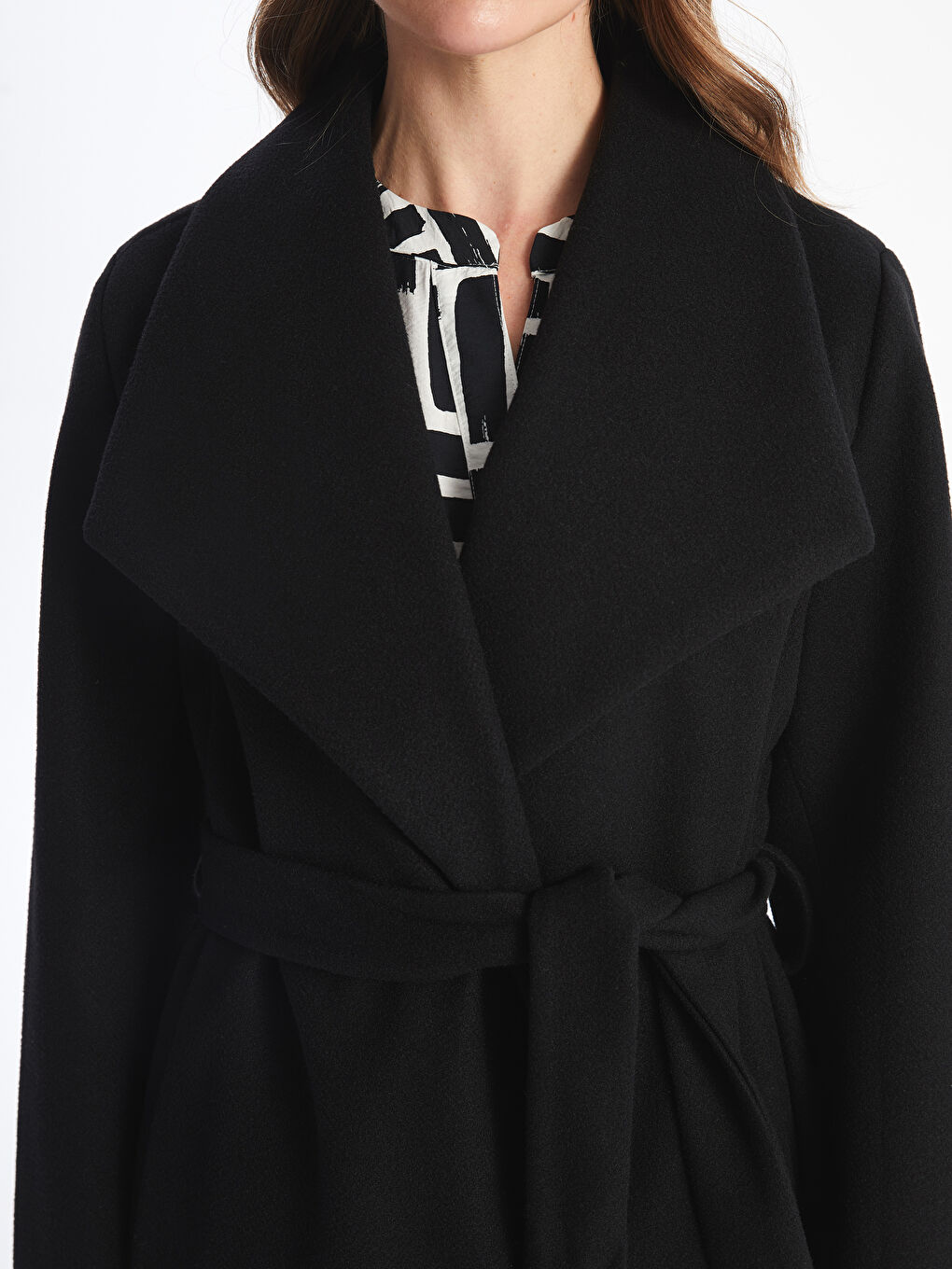 Jacket Collar Women's Cachet Overcoat-2