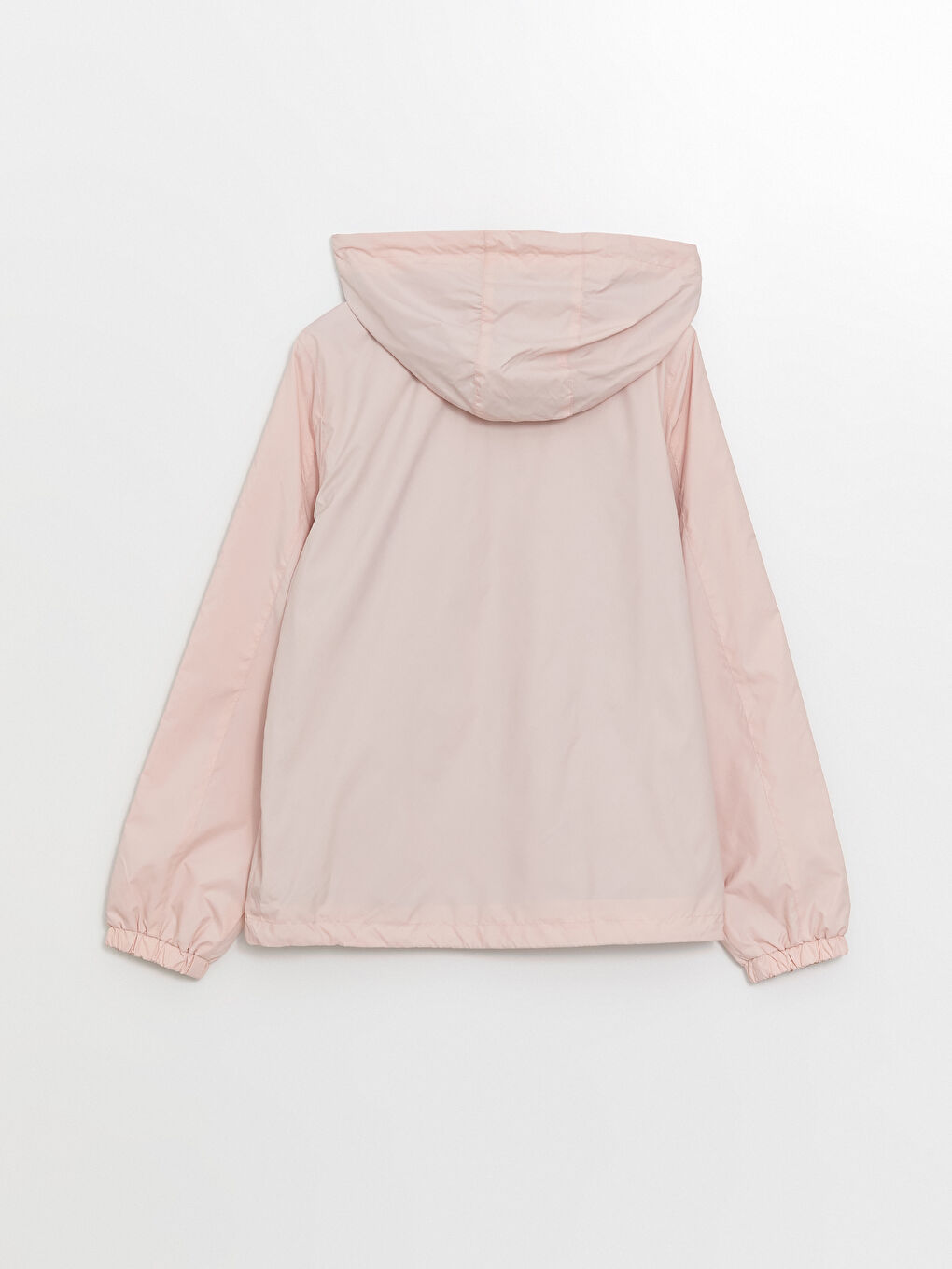 Women's Hooded Plain Raincoat-7