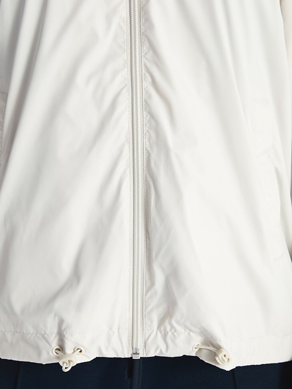 Women's Hooded Plain Raincoat-4
