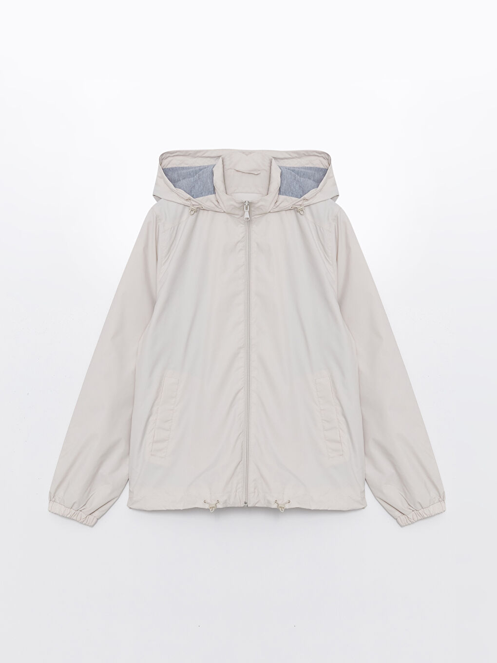 Women's Hooded Plain Raincoat-6
