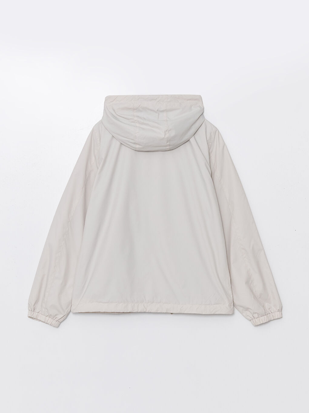 Women's Hooded Plain Raincoat-7