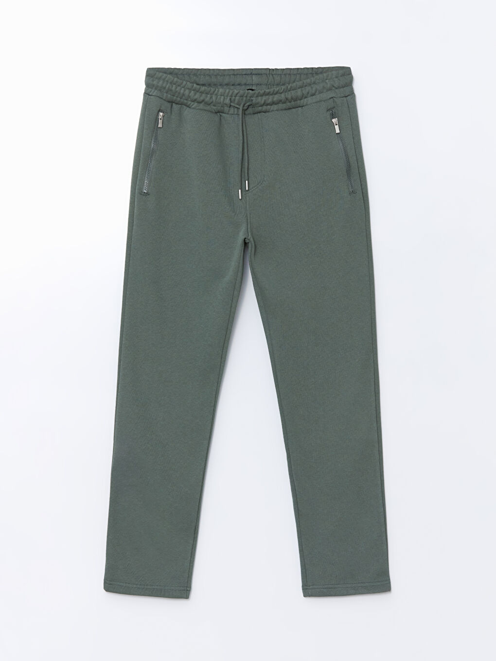 Yeşil Standart Kalıp Erkek Kalın Eşofman Altı-4