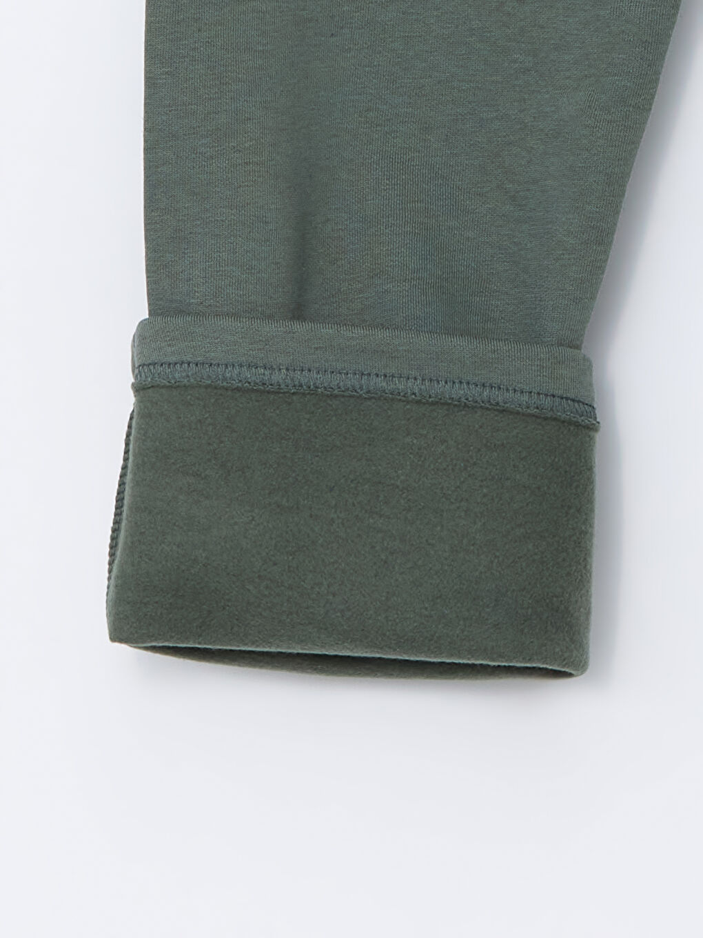 Yeşil Standart Kalıp Erkek Kalın Eşofman Altı-6