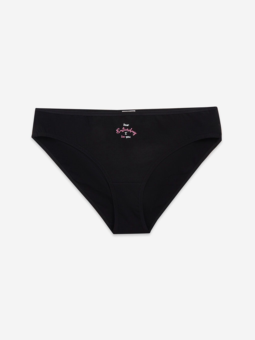 Siyah Baskılı Bikini Külot