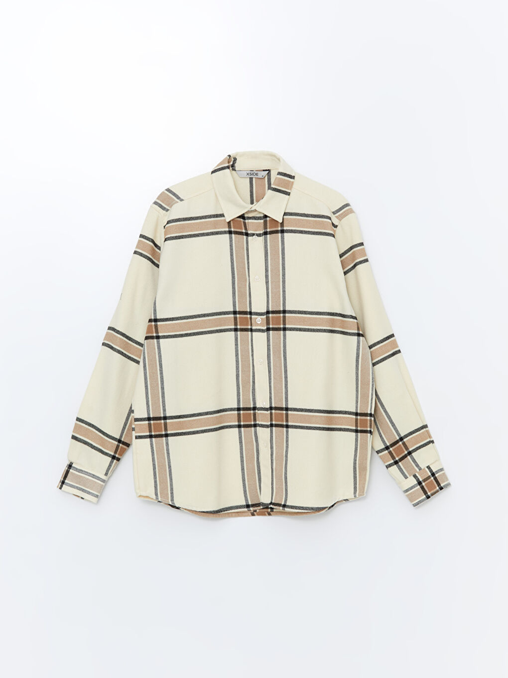 Regular Fit Long Sleeve Plaid Men's Shirt-4