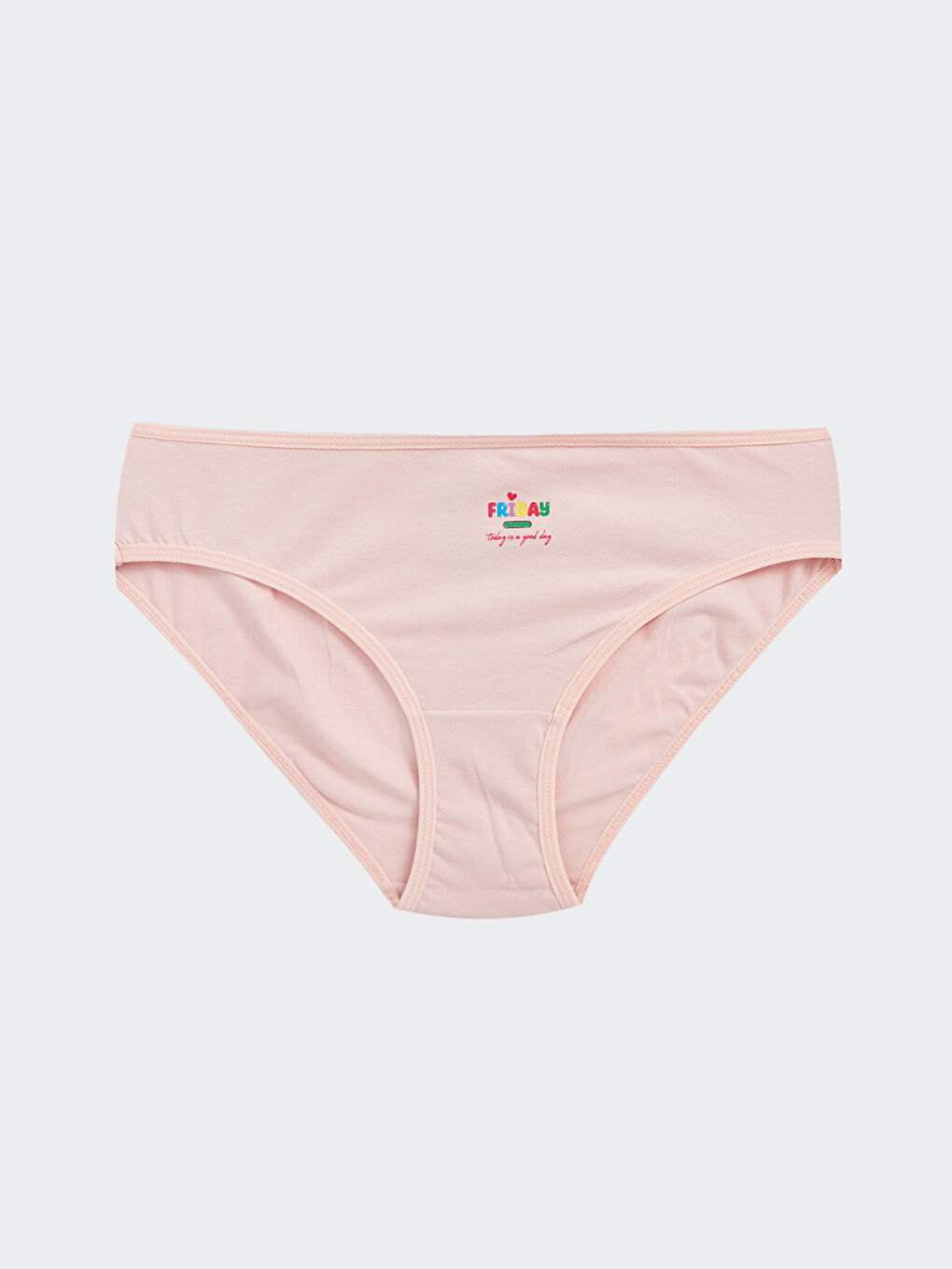 Pembe Baskılı Bikini Külot