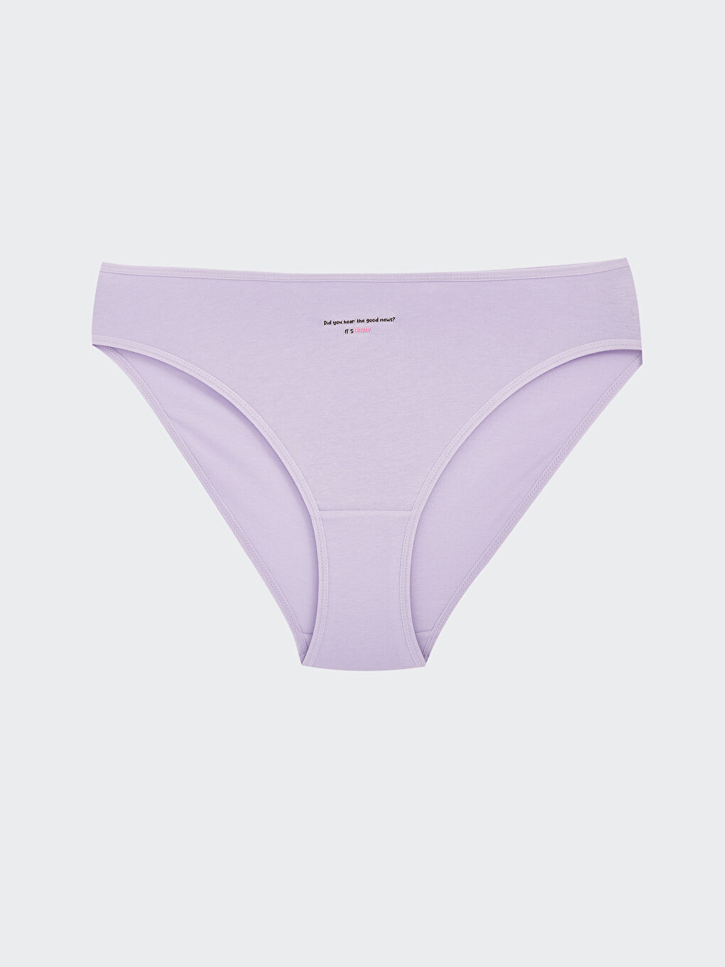 Lila Baskılı Bikini Külot