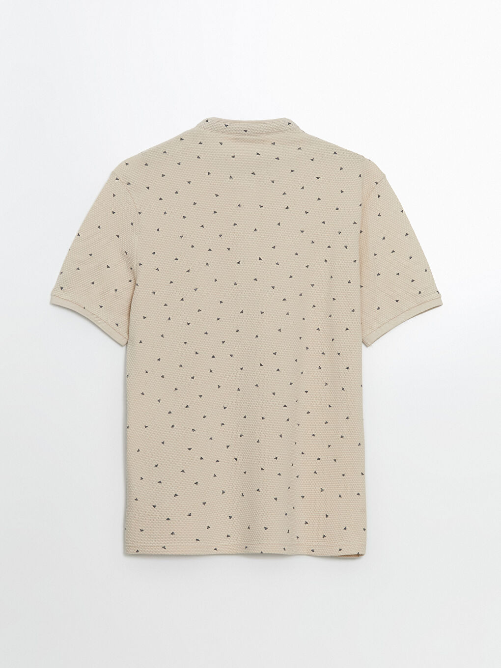 Grandad Collar Short Sleeve Patterned Men's T-Shirt -W40944Z8-HZZ