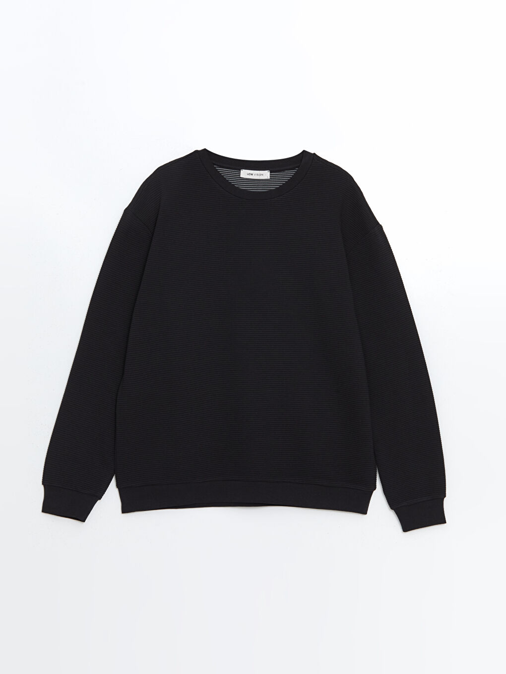 سويت شيرت كم طويل بياقة دائرية للرجال-4