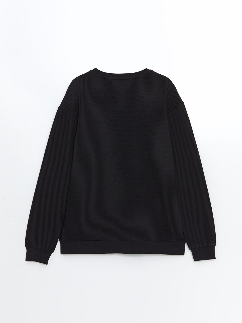 سويت شيرت كم طويل بياقة دائرية للرجال-5