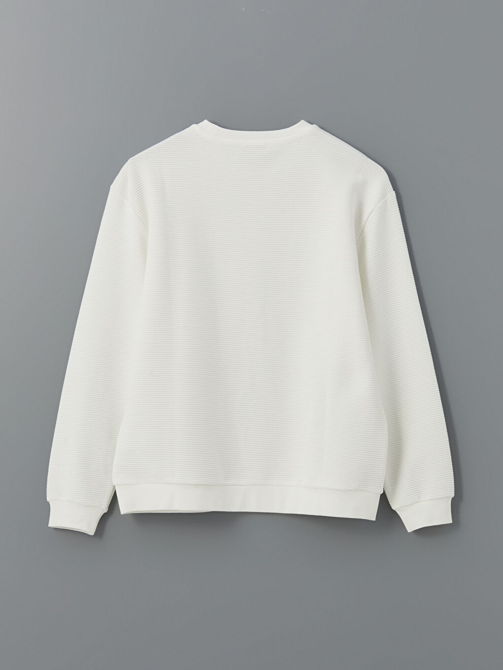Crew Neck Long Sleeve Men's Sweatshirt-5