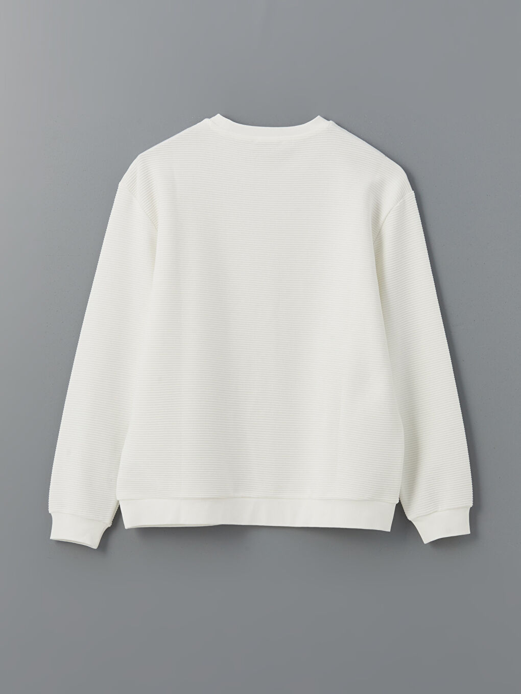 Crew Neck Long Sleeve Men's Sweatshirt-5