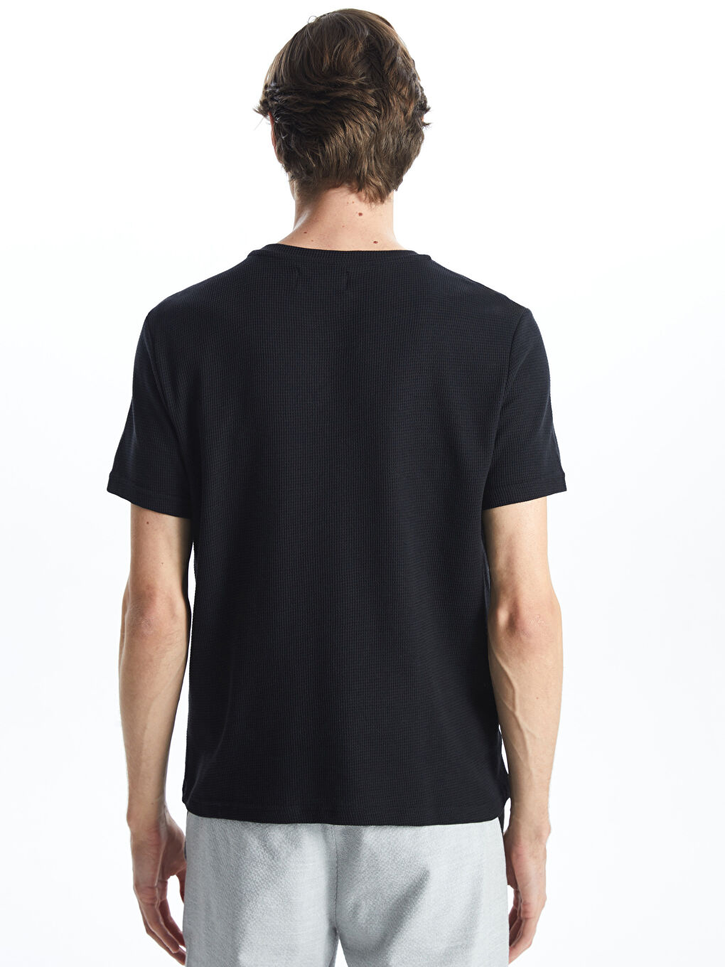 T-shirt à Manches Courtes pour Hommes avec Col Rond-3