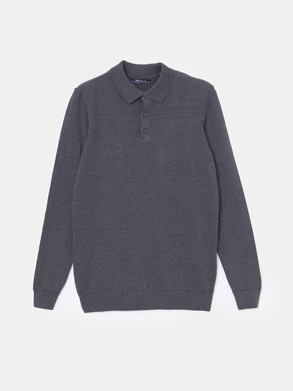 Polo Neck Long Sleeve Men's Knitwear Sweater-4