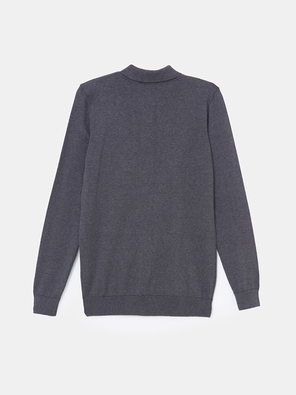 Polo Neck Long Sleeve Men's Knitwear Sweater-5