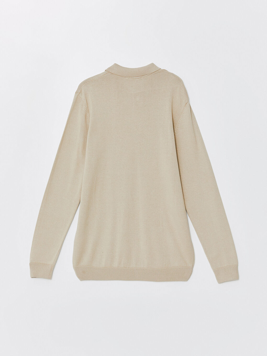 Polo Neck Long Sleeve Men's Knitwear Sweater-5