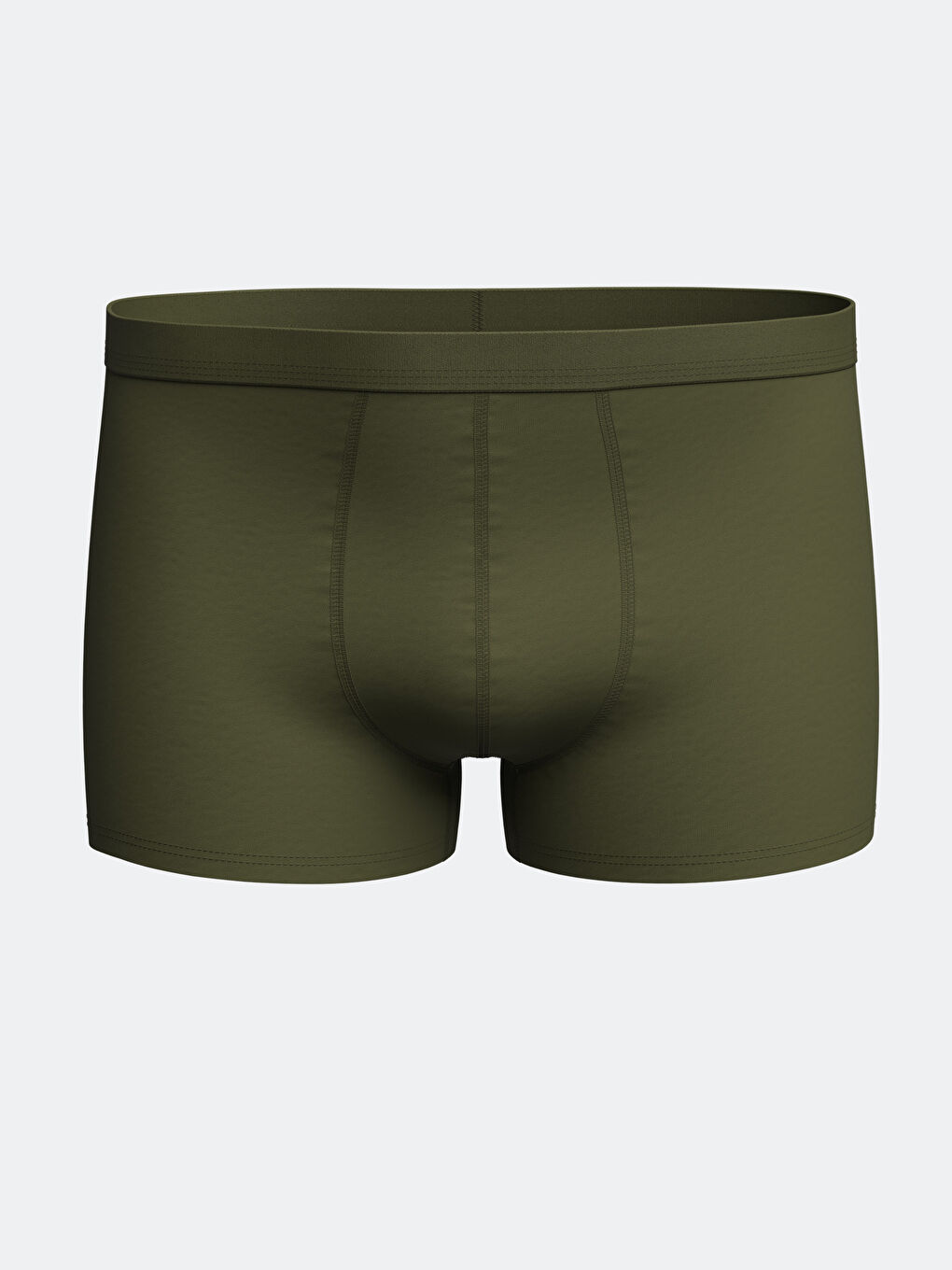 Haki Standart Kalıp Pamuklu Esnek Erkek Boxer