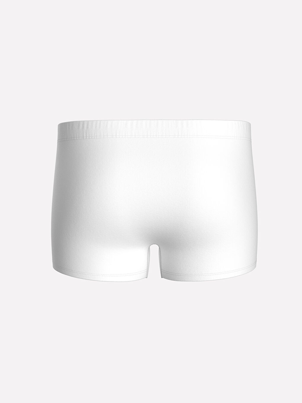 Beyaz Standart Kalıp Esnek Kumaş Erkek Boxer-1