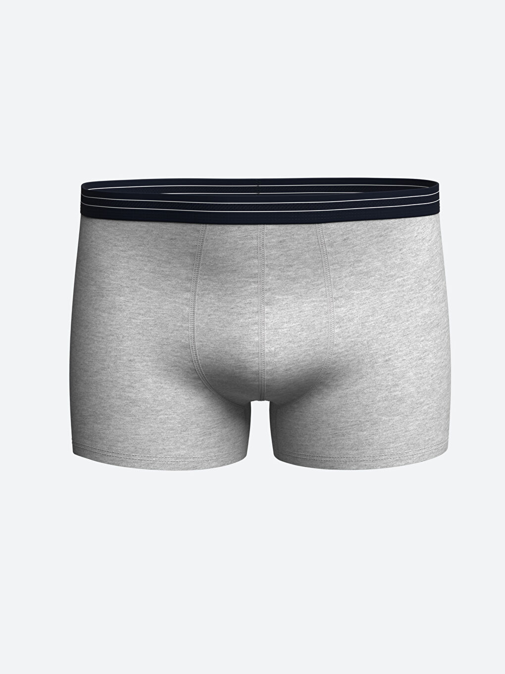Gri Standart Kalıp Pamuklu Esnek Erkek Boxer