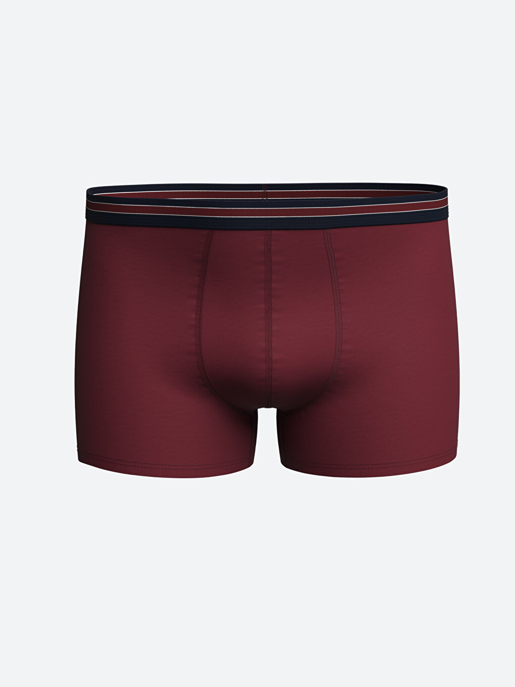 Bordo Standart Kalıp Pamuklu Esnek Erkek Boxer