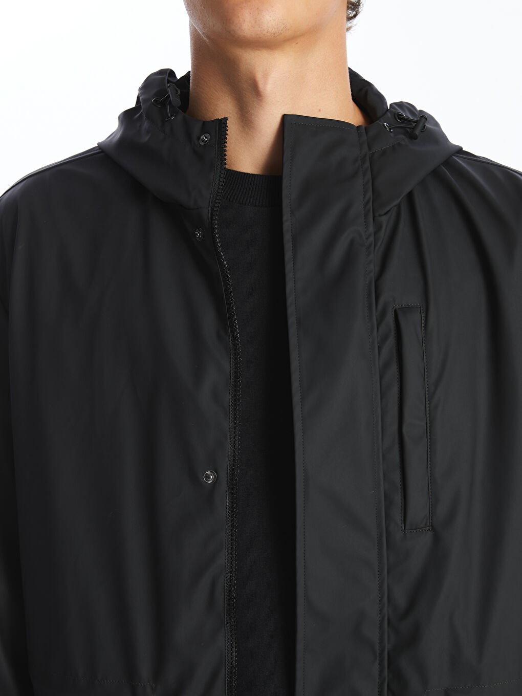 XSIDE Manteau à Capuche Coupe Régulière pour Hommes -W41027Z8-CVL