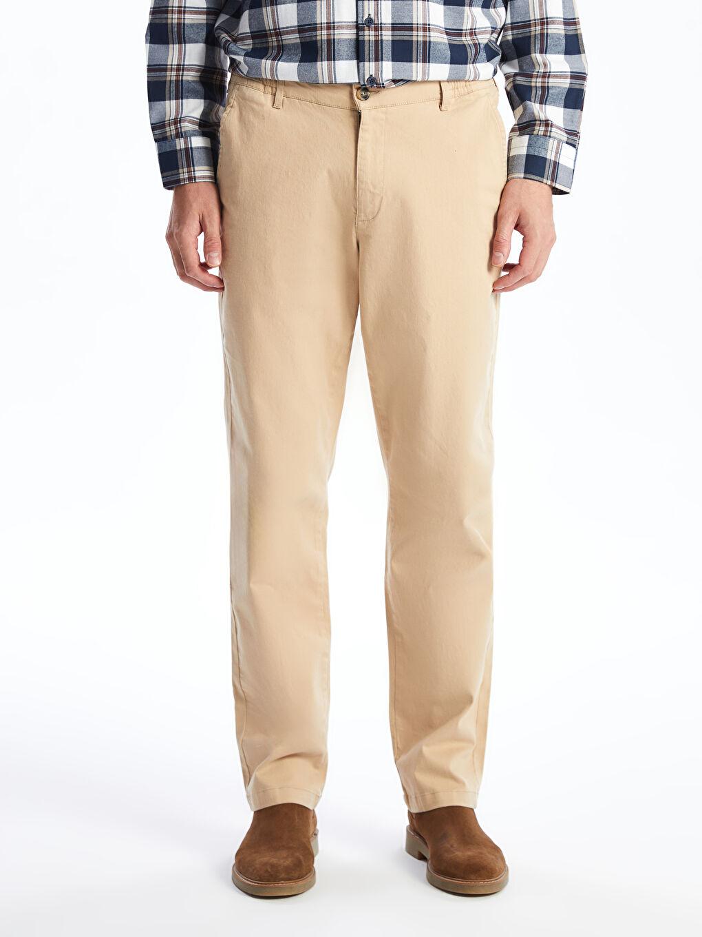 Standard Fit Gabardine Men's Chino Trousers-1