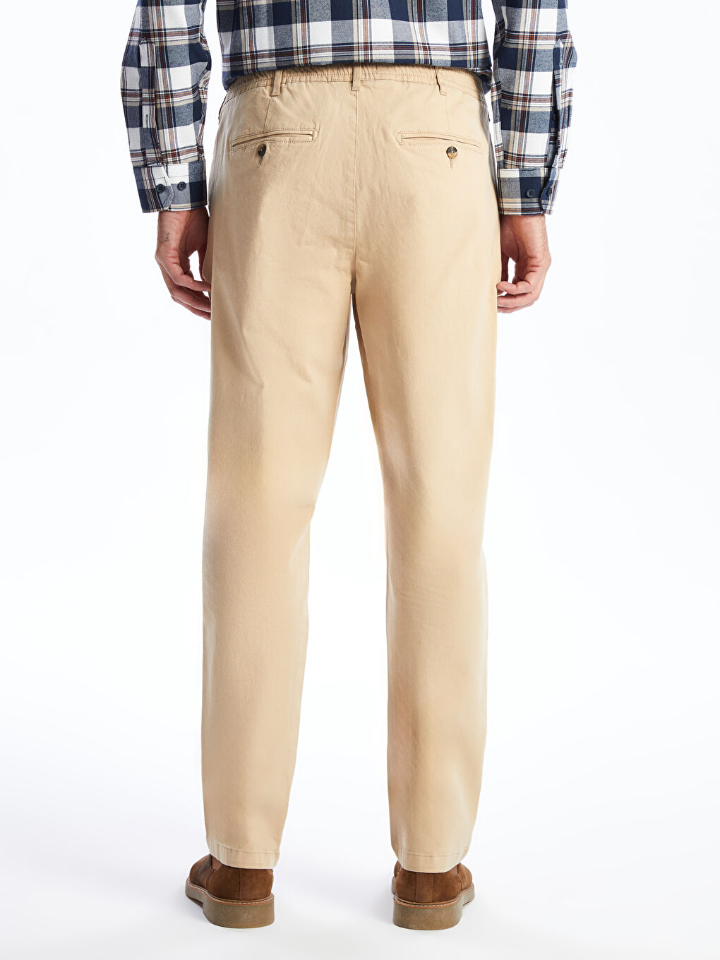 Standard Fit Gabardine Men's Chino Trousers-3