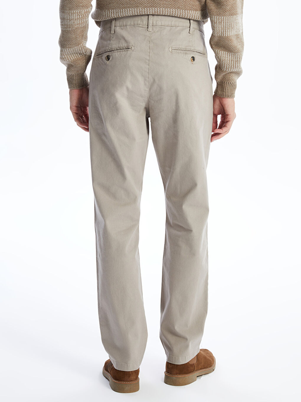 بنطلون تشينو للرجال بقصة عادية-3