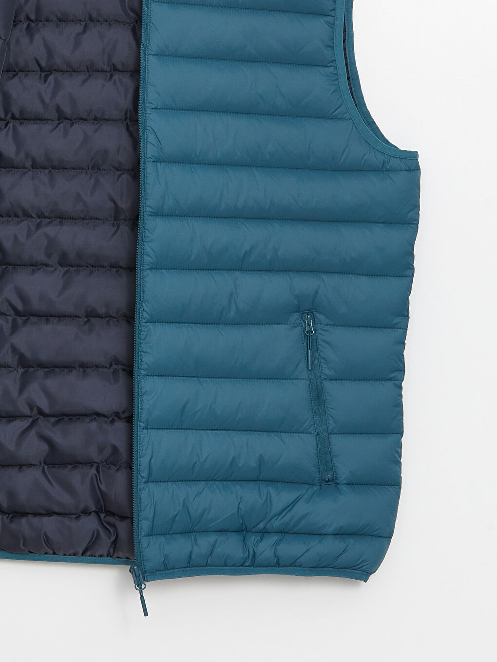 Gilet Doudoune à Col Cheminée pour Hommes Coupe Standard-8
