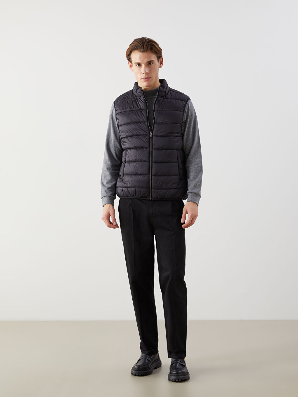 LCWAIKIKI Classic Standard Fit Funnel Neck Men's Puffer Gilet -W41073Z8-CVL