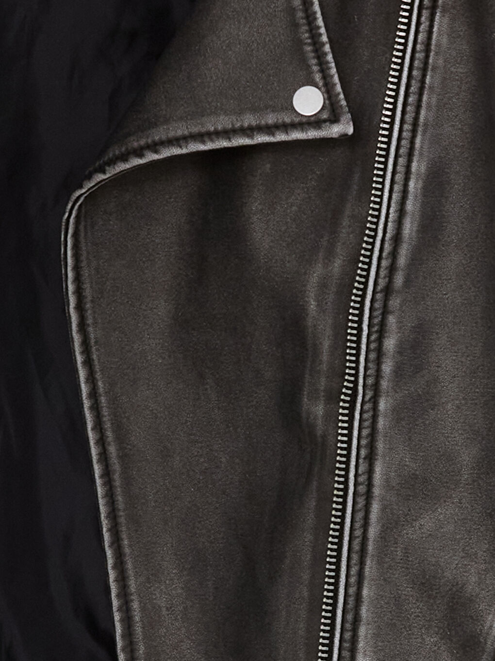 LCW Vision Biker-Kragen Kunstlederjacke für Damen -W41107Z8-KSK