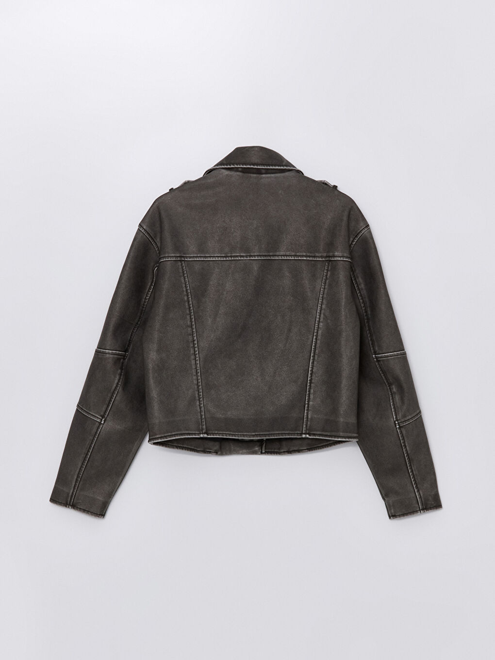 LCW Vision Biker-Kragen Kunstlederjacke für Damen -W41107Z8-KSK
