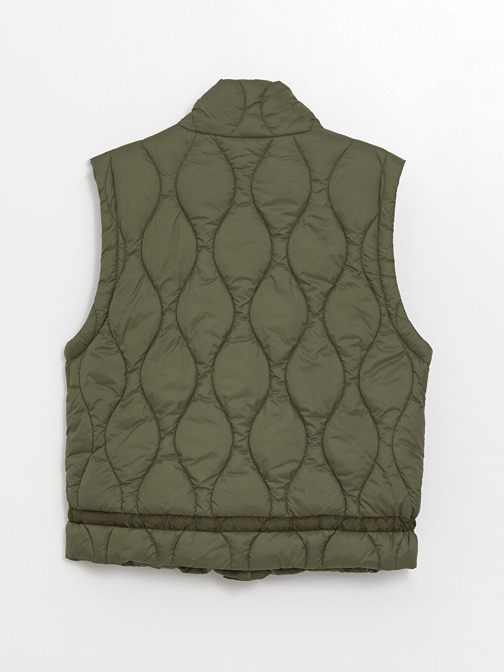 Prsluk za Žene sa Uspravnom Kragnom i Uzorkom, Preveliki Puf-6