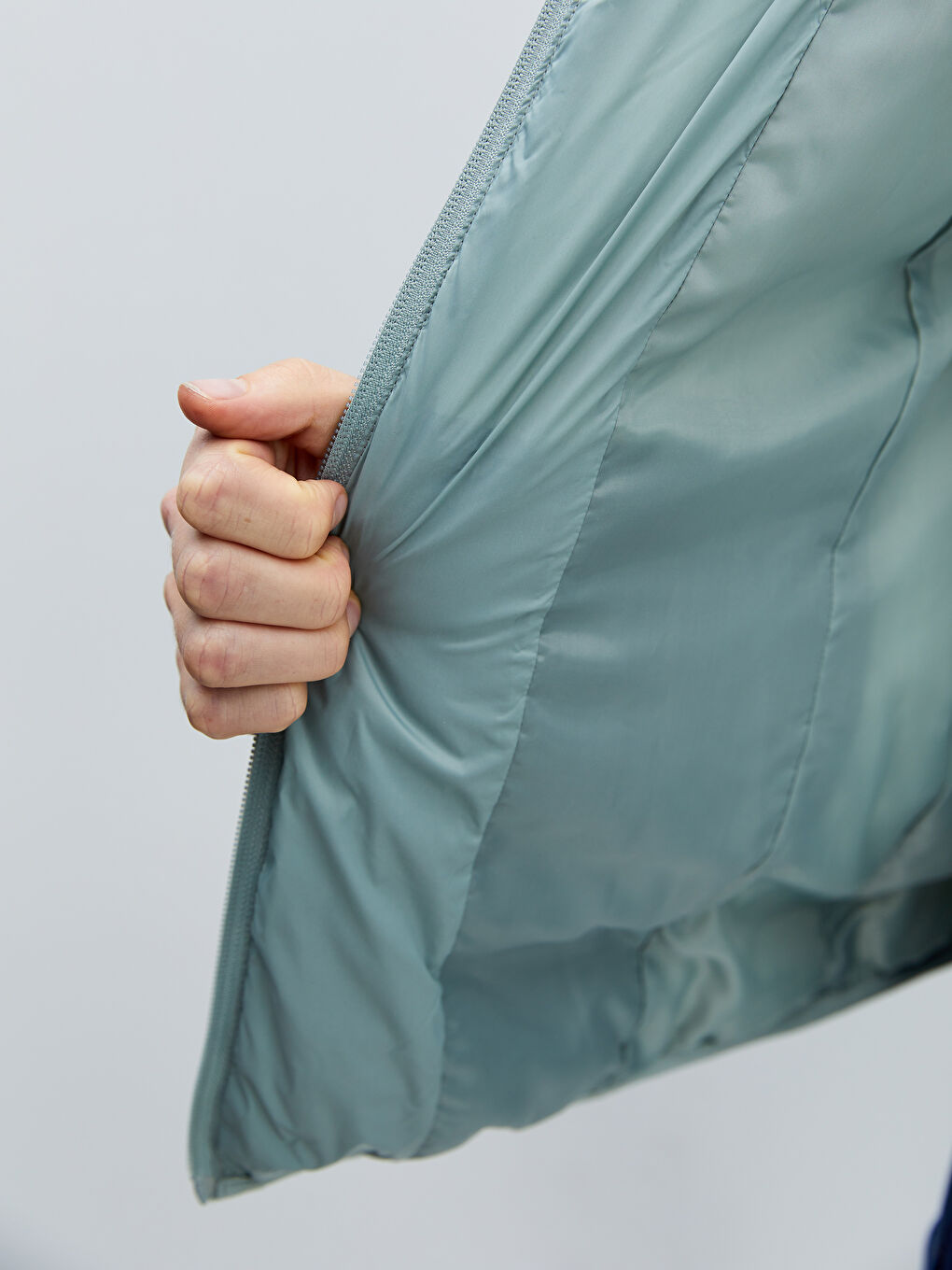 Manteau Bouffant Uni à Capuche pour Femmes-3