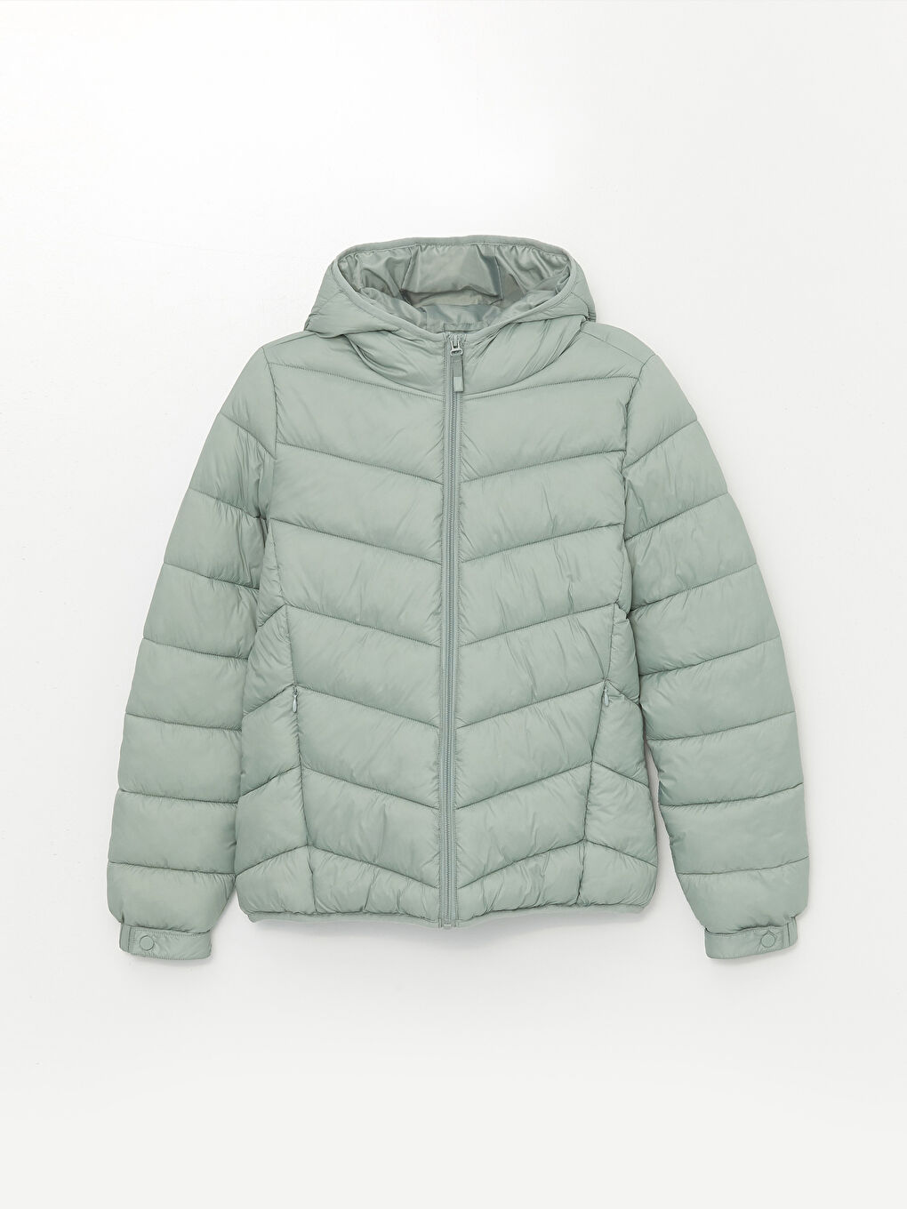 Manteau Bouffant Uni à Capuche pour Femmes-5