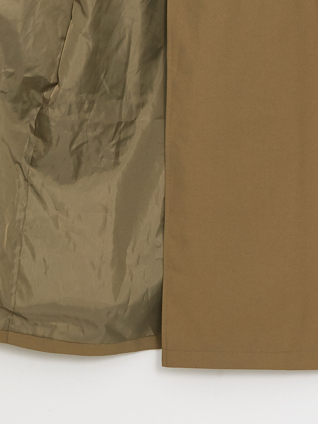 Haki Ceket Yaka Kadın Trençkot-7