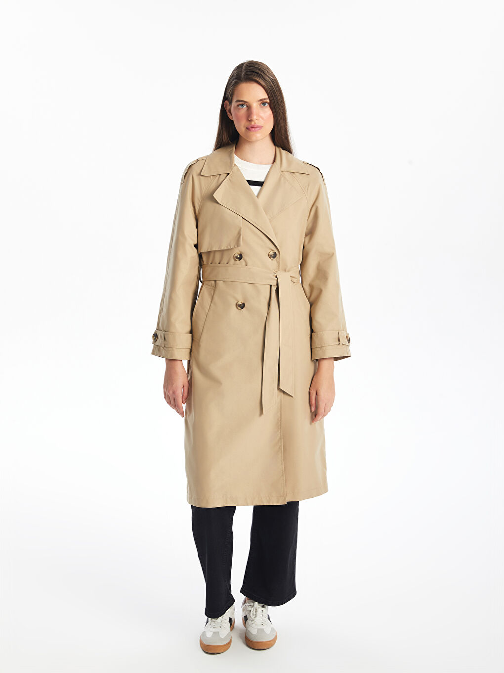 Trenci Pentru Femei Cu Guler Tip Jachetă