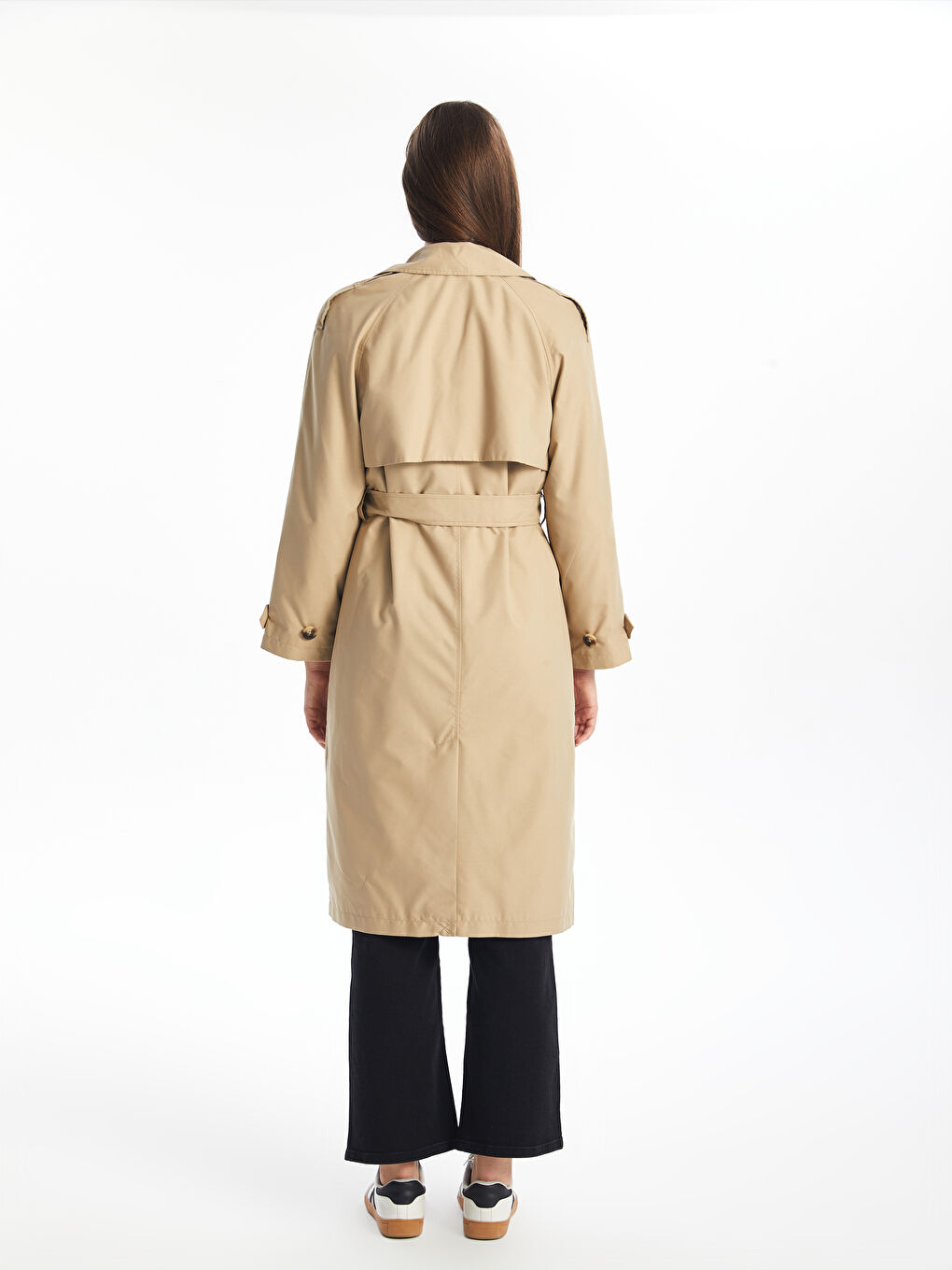 Trenci Pentru Femei Cu Guler Tip Jachetă-5