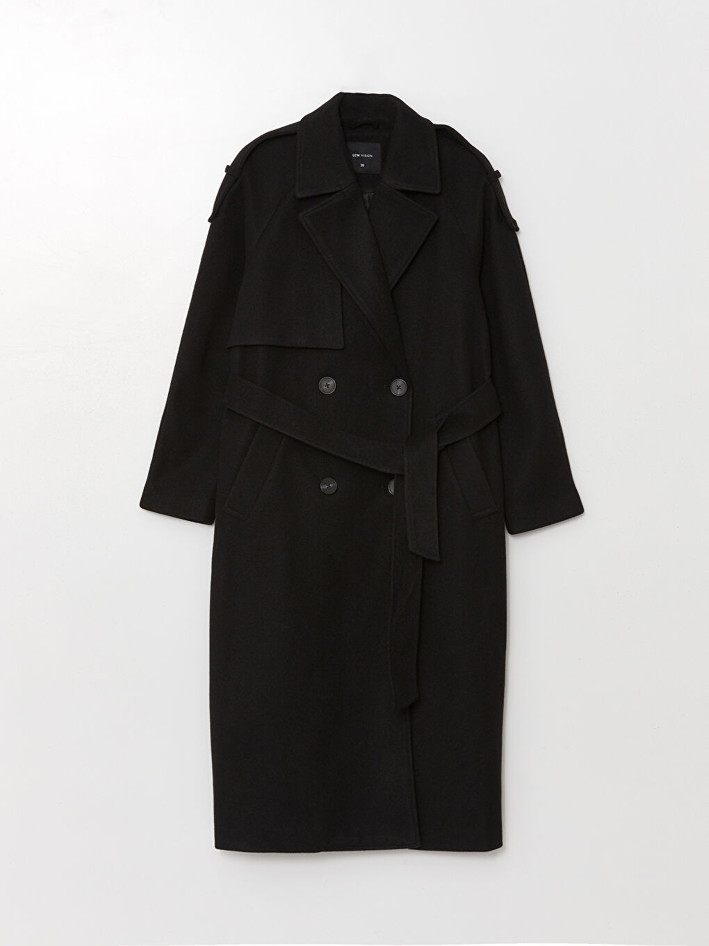 Palton Cachet Supradimensionat pentru Femei cu Guler Jachetă-4