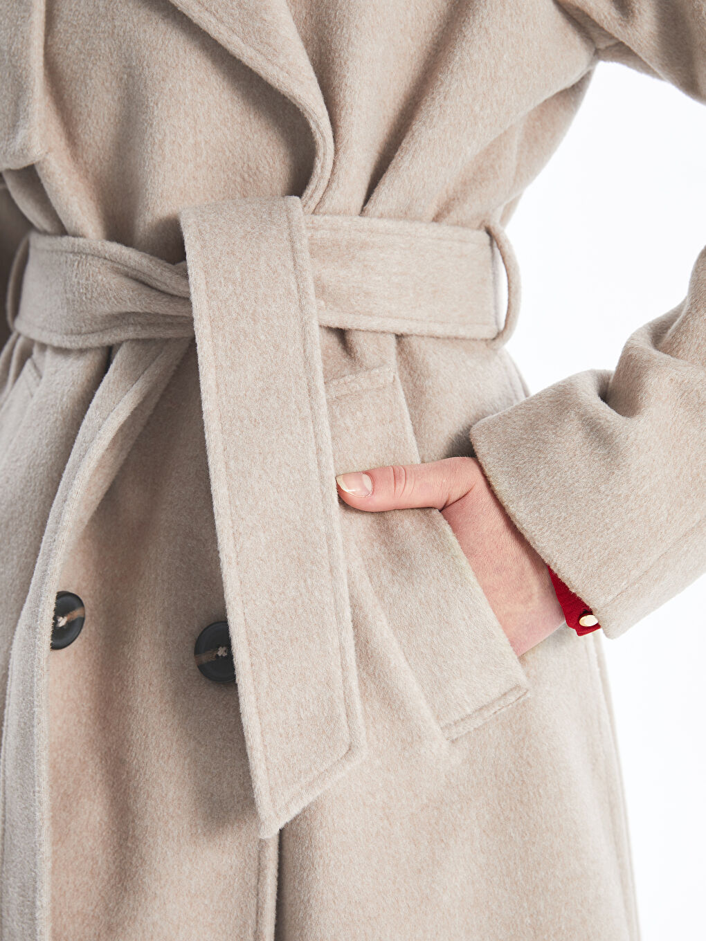 Jacket Neck Oversize Women's Cachet Overcoat-2