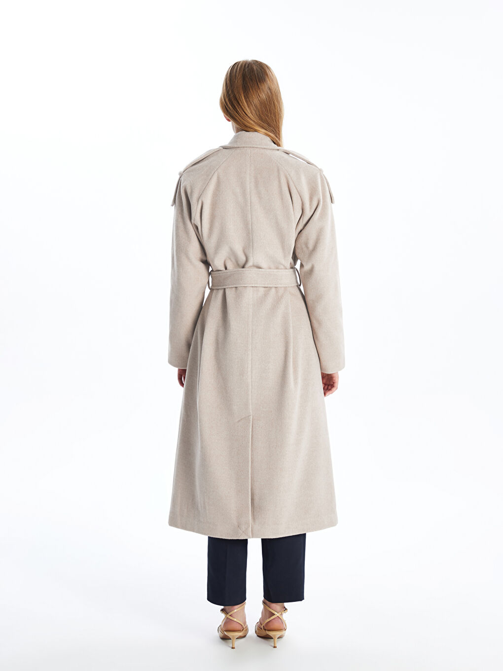 Jacket Neck Oversize Women's Cachet Overcoat-5