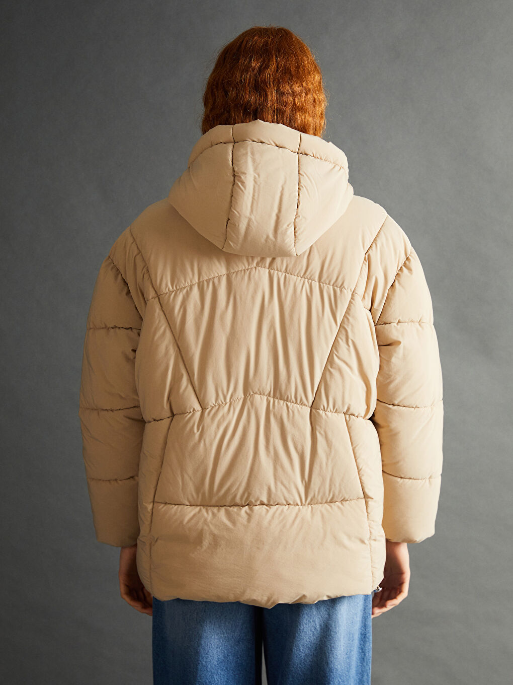 LCW Vision Mit Kapuze Schlichter Oversize Steppmantel für Damen -W41133Z8-V56
