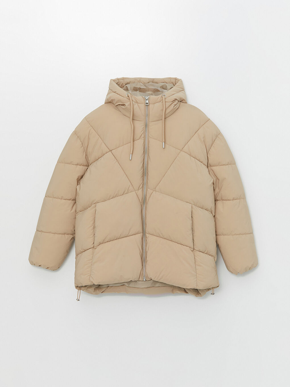 LCW Vision Mit Kapuze Schlichter Oversize Steppmantel für Damen -W41133Z8-V56