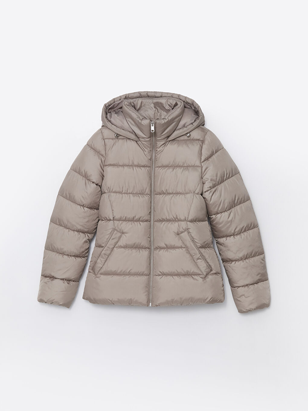 Geacă Matlasată cu Glugă pentru Femei-5