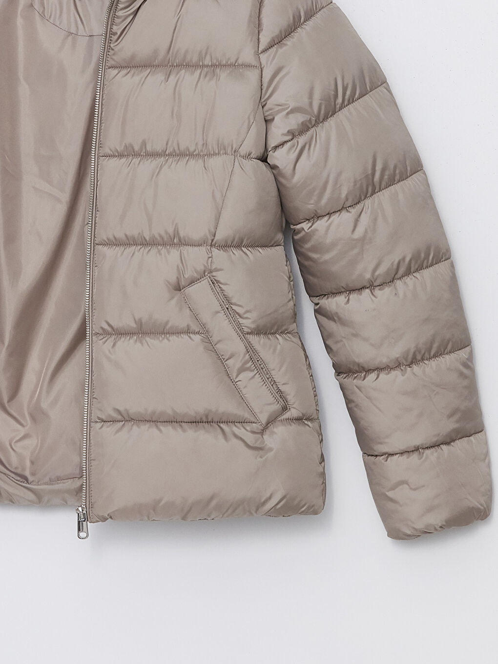 Geacă Matlasată cu Glugă pentru Femei-7