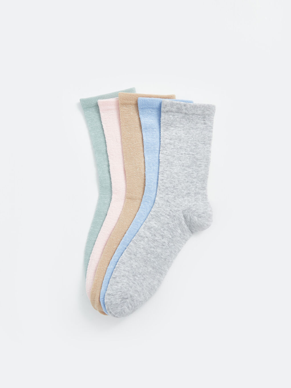 Women's Plain Ankle Socks 5 Pack-1