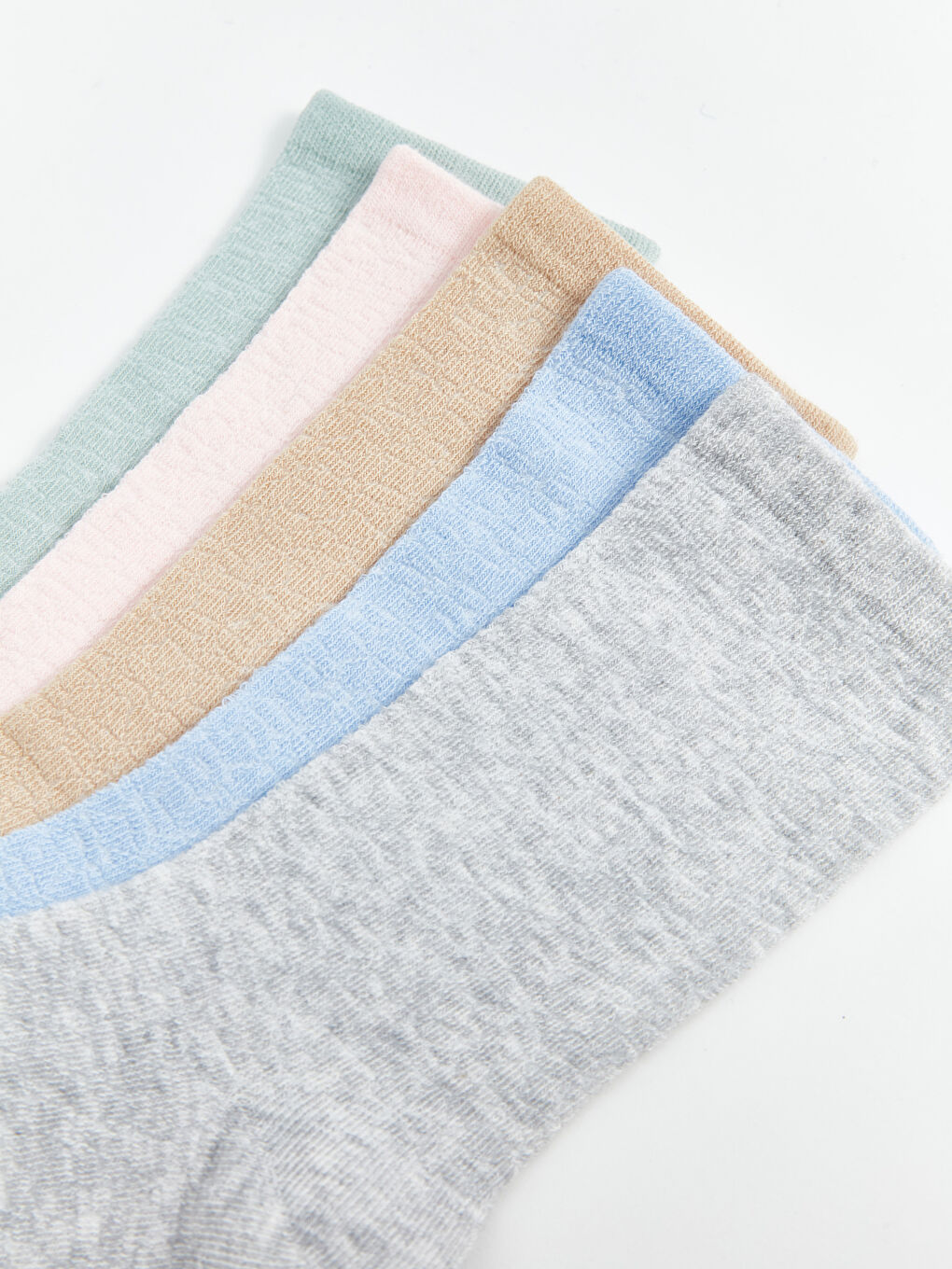 Women's Plain Ankle Socks 5 Pack-2